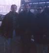 Junto a Daniel Lozano y Fernando Albareda, en el aeropuerto.